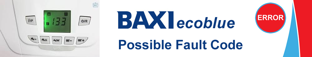 Baxi ecoblue Possible Error Fault Code 