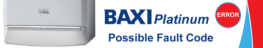 Baxi Platinum Possible Error Fault Code 